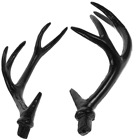 LIFKOME 2paare Kreatives Cosplay Geweih Haarschmuck Headdress Zubehör Für Halloween Requisite Für Partys Und Fotos Mit Freunden Langlebig Und Sicher Schwarz