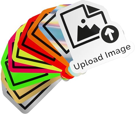 ERREINGE Adesivo Personalizzato in PVC - Stampa Immagine o Design Personalizzati - Alta Qualità, Resistente all'Acqua e ai Raggi UV - Ideale per Auto, Moto, Laptop e Pareti lisce (12 cm)