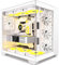 FOIFKIN F300 Case PC – 4 preinstallati senza ventola RGB, ATX Mid-Tower Gaming PC, vetro panoramico 270° con Type- C (Bianco, F300)