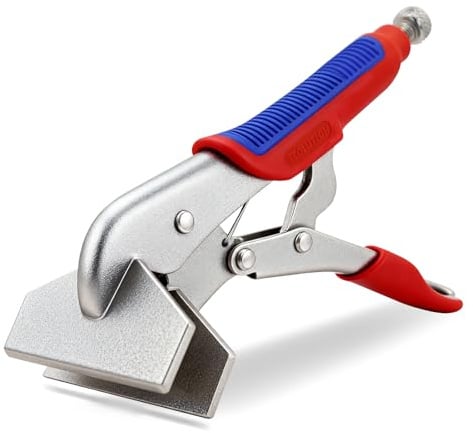 TOOLUTION Breitmaul-Gripzange 250mm Feststellzange Schnelllösehebel für | Profi 10 Zoll Breitmaul-Gripzange mit Schnelllösehebel, vernickelt und rostbeständig, als Falzzange und Feststellzange für