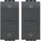 Bticino L4027C Livinglight Comando Tapparella Connesso, Antracite (Confezione da 2)