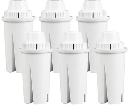 GUYTRM Filtro for acqua Brita, filtro for caraffa Brita Standards Grand, Lake, Wave Classic 35557, OB03, Mavea 10700 lingli(6 Pcs)