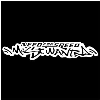 Adesivo decorativo per auto con scritta in lingua inglese Need for Speed Most Wanted (lingua italiana non garantita)