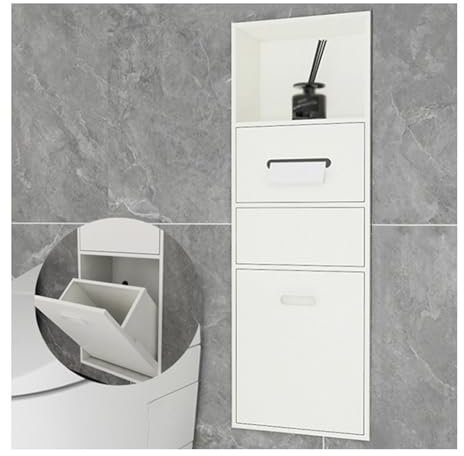 Douche encastrée flexible – Rt mural peu encombrant pour le rangement de la salle de bain, élégant nizer pour la douche, durable et facile à installer