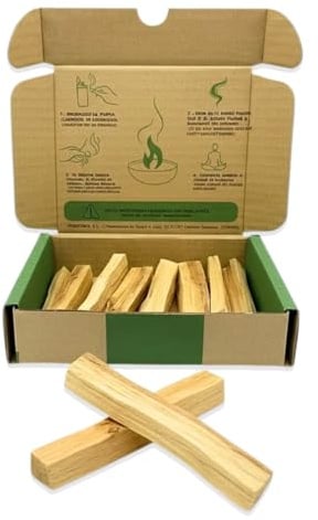 SALVIA | Palo Santo Natürlich 100g (10-14 Sticks) | Räucherholz für Energetische Reinigung Haus, Meditation, Yoga, Entspannung | Original Holz aus Peru