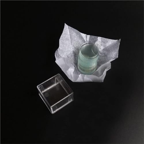 Mikroskop Deckgläser Set, 100 Stück Glasplatten 3-50mm für Labor und Schule(15mm)
