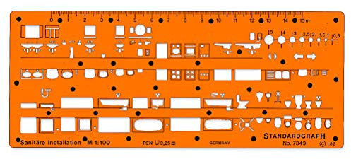 Graphoplex Trace Gesundheitlichen 1/100e Modell I orange transparent