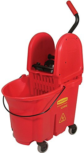 Rubbermaid Commercial Products 35qt WaveBrake Down Press Combo High Performance Mopping System - Red