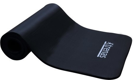 TRENAS Gymnastikmatte Profi 180 x 60 x 1,5 cm - Schwarz