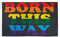 AZ FLAG - Drapeau Arc-en-Ciel Born this way - 150x90 cm - Drapeau Lgbt - Gay - Rainbow 100% Polyester Avec Oeillets Métalliques Intégrés - Pavillon 110 g