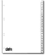 dots 844231-4132-08 Karton-Reg,1-31,31-tlg,vf,weiß