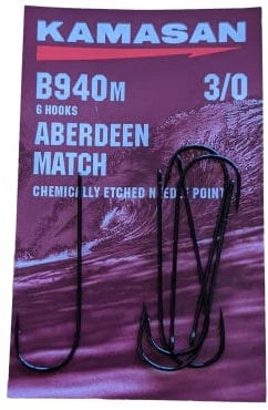 Kamasan B940m Aberdeen Match Hooks - Size 3/0