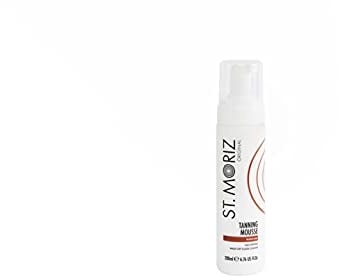 St Moriz Original Instant Tanning Mousse in Medium | Fast Drying Vegan Fake Tan Mousse | Instant Wash Off Guide Colour for a Medium Golden Glow | Dermatologically Tested | Cruelty Free | 200ml