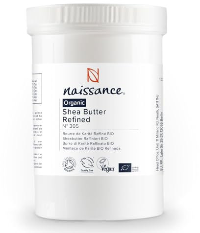 Naissance Sheabutter, raffiniert 1kg (1000g) BIO zertifiziert 100% rein