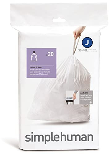 simplehuman sacs poubelle sur mesure, Le plastique ultrarésistant et double coutures préviennet les accrocs et les déchirures