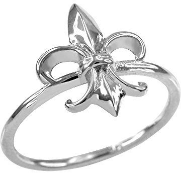 Kleine Schätze Damen Ring 925 Sterling Silber Lilie