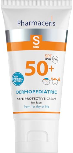 Pharmaceris S SICHERE SCHUTZCREME SPF 50+ für das Gesicht 100% mineralische Filter