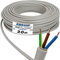EBROM NYM-J 3 x 1,5 mm² – Cavo di installazione – Tubo per ambienti umidi – Grigio – Ampia scelta in molte lunghezze con incrementi di 5 metri fino a 250 metri al pezzo – Lunghezza: 3 x 1,5 mm2, 20