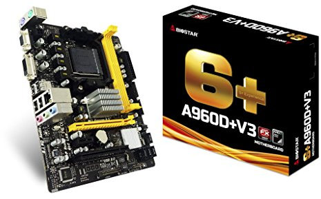 Biostar A960D+V3 - AMD - Socket AM3+ - AMD FX,AMD Phenom II X2,AMD Phenom II X3,AMD Phenom II X4,AMD Phenom II X6,AMD Sempron - 125 W - DDR3-SDRAM - DIMM