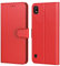 Tenphone Etui Coque pour Samsung Galaxy A10, Protection Housse en Cuir PU Portefeuille Livre,[Emplacements Cartes],[Fonction Support],[Languette Magnétique] pour (Galaxy A10 (6,20 Pouces), Rouge)