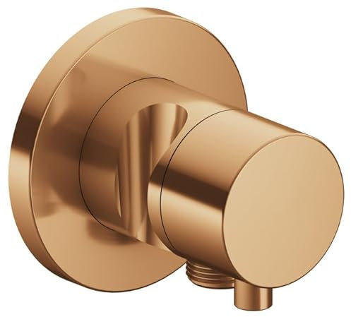 Keuco IXMO Armatur 59556, 2-Wege Umstellventil mit Schlauchanschluss und Brausehalter Unterputz, Griff Comfort, ohne Absperrfunktion; Farbe: Bronze gebürstet