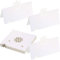 Weihnachten Schneeflocken Perlweiß Papier Tisch Platz Name Karten Zelt Karten Schneeflocke Gestanztes Design für Weihnachten Winter Thema Gefroren Thema Party (30 Blatt)