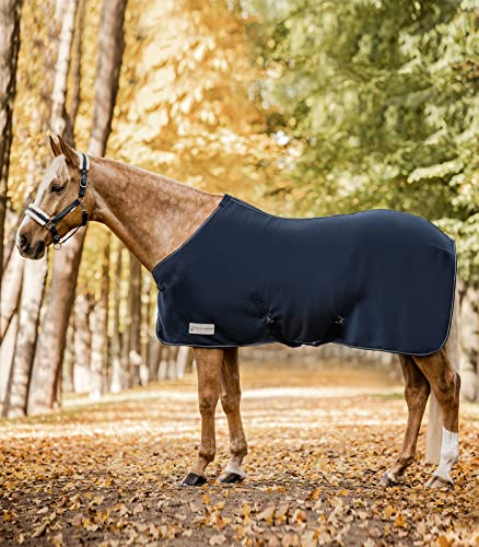 WALDHAUSEN Economic Fleecedecke mit Kreuzgurten, 85 cm, blau