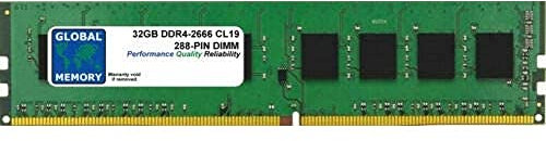 Memoria RAM DDR4 da 32 GB, 2666 MHz, PC4-21300, 288 pin, compatibile con PC desktop/schede madri
