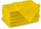 Encasa XO Baumwollstoffservietten | 12er-Set | Größe 43x43 cm | Sunbeam Yellow Volltonfarbe | Waschmaschinenfest