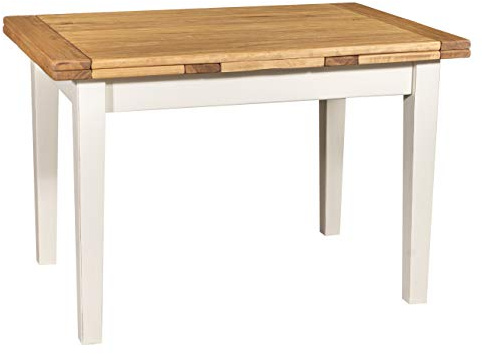 Biscottini Esstisch ausziehbar Made in Italy 140x80 cm | Esstisch Holz massiv | Küchentisch ausziehbar