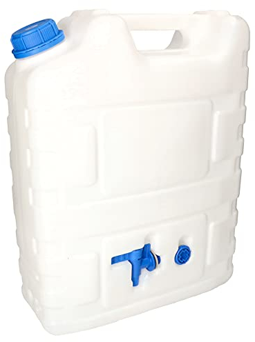 KOTARBAU® Depósito de Agua Potable con Grifo Desmontable de 20 l, Bidón portátil de Agua Potable, Garrafa de 20 litros, Bidón garrafa plástico, Depósito para Camping, Barco, Bidón con Grifo