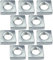 AERZETIX - C49559 - Set di 10 dadi quadrati M8 piatti profilo basso 13.0x4.0mm filettatura metrica femmina - in acciaio al carbonio