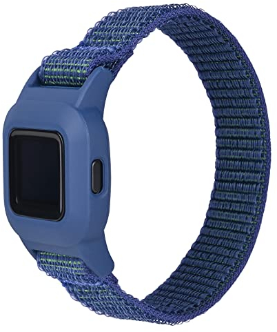 Sportarmband aus Netzgewebe, Nylon, kompatibel mit Garmin Vivofit Jr 3, Fitness-Tracker-Zubehör, Armband (Midnight Fog)