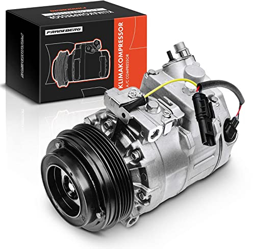 Frankberg Klimakompressor Klimaanlagen Kompressor mit Kupplung Diesel Kompatibel mit 5er E60 E61 3er E90 E91 E92 6er E63 E64 Replace# 64526946871, inkl. Öl vorbereift