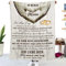 Tospass Kuscheldecke Personalisierte Decke An Meinen Ehemann Decke Flanell Briefdecke Positiv Ermutigen Nachricht Brief Decke Tv-Decken Geschenk Hochzeitstag Valentinstag Geburtstag 150x200 cm