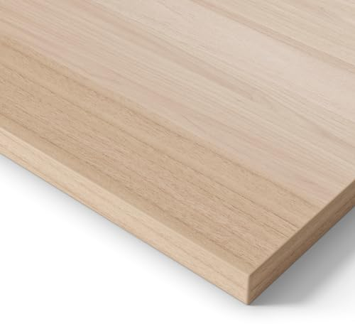 Ergotopia® Tischplatte Ahorn 160 cm, robuste Schreibtischplatte ideal für höhenverstellbare Schreibtische - Holzplatte gefertigt in Deutschland - 25 mm Bürotischplatte