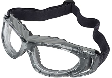 Pssopp Gafas Deportivas Seguridad Deportiva, Gafas Gafas Protectoras Deportivas, Gafas De Fútbol A Prueba De Explosiones Ergonómicas HD Extraíbles para Baloncesto para Ciclismo Al Aire (Gris)