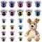 20 Stück Sicherheitsaugen für Häkeltiere, 20mm & 16mm Glitzer Puppenaugen Sicherheitsaugen mit Wimpern und Unterlegscheiben, Kunststoff Bunt Augen für Häkeltiere Amigurumi DIY Basteln