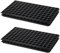 Pullmer Anzuchtplatte Tiefwurzler mit Untersetzer mit 112 Pflanzlöchern, Topfplatte, 2er-Pack, Saatplatte für 112 Töpfe 32x32 mm je Platte, perfekt für die Aussaat, für Sämlinge oder Stecklinge