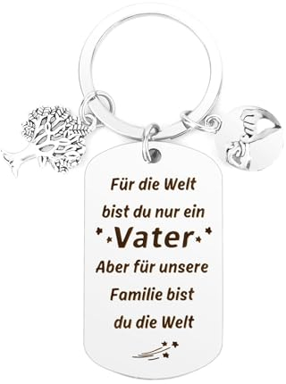 Bicfuiot Vatertagsgeschenk, Geschenkideen zum Vatertag, Geschenk für Papa, Vatertagsgeschenke Schlüsselanhänger Papa Geschenk Geburtstag Tochter