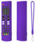 Silicone Remote Case Fit for LG AKB75375604 AKB75095302 AKB73715601 Shockproof Anti-Slip Protective Cover for LG AKB Series Smart TV Remote Control Cover with Anti-Lost Loop (Dark Purple)