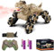 Teeggi Monstertruck Ferngesteuertes Auto Dinosaurier Spielzeug ab 6-12 Jahre, 8WD Stunt RC Auto mit Gestenerkennung, Spray und Licht, Neuartiges Kinderspielzeug Monster Truck für Jungen