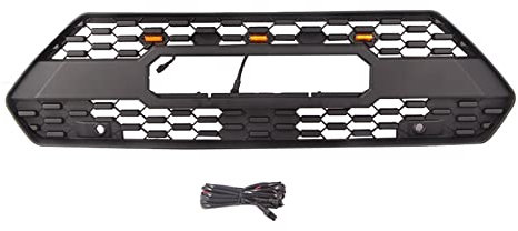 STRJUS Kühlergrille Für RAV4 2019-2021 Style Grill Mit -Leuchten Frontgrill