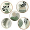 DETENE 5 Pièces Décoration Murale Bohème en Bois Décoration Murale de Ferme Moderne Art Mural Boho Vert Pour Mural Art Déco Salon Ferme Nursery