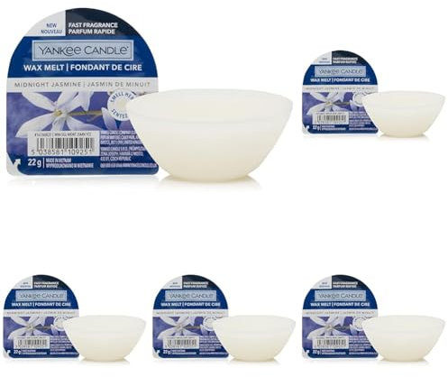 Yankee Candle Wax Melts | Midnight Jasmine | Up to 8 Hours of Fragrance | 1 Count (Pack of 5)