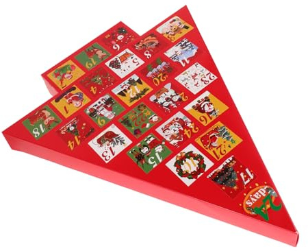 GETAJGHSD Adventskalender Tage Wiederverwendbare Kraftpapier-countdown-boxen Diy-geschenkboxen Für Winterferien Als Weihnachts-countdown-kalender Und Partyzubehör