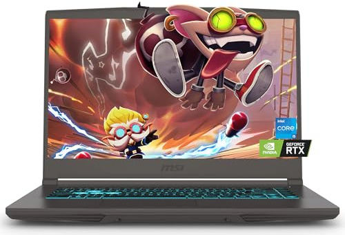 msi Thin 15 Gaming Laptop, 15.6 FHD 144Hz Display, Intel Core i5-13420H, NVIDIA GeForce RTX 4060, 64GB RAM, 2TB PCIe SSD, Backlit Keyboard, Wi-Fi 6E, HDMI, Type-C, Win 11 Home, w/BWE Accessories