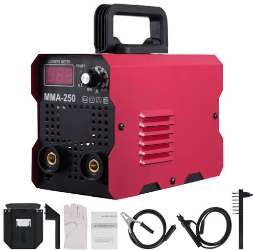 Victoam 250MMA Mini ARC Welder, 220V Welding Machine 2 in 1 Lift TIG/Stick Welder, IGBT Inverter Welder with Smart Digital LED Dispaly Anti-Stick & Arc Force for DIY Professional Use
