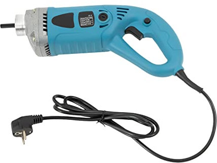 1300-W-Hand-Betonrüttler, Plattenrüttler, Rüttelzylinder mit 1,5-m-Schlauch und 4300 U/min, geeignet für Baustellen, Straßen- und Brückenbau.