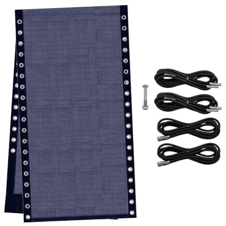 Fegtrtyoa Chair Replacement Fabric with 4 Bungee Cord for Outdoor Lounge Chair for Sling Outdoor Folding Lounge Lawn Chairs Blue